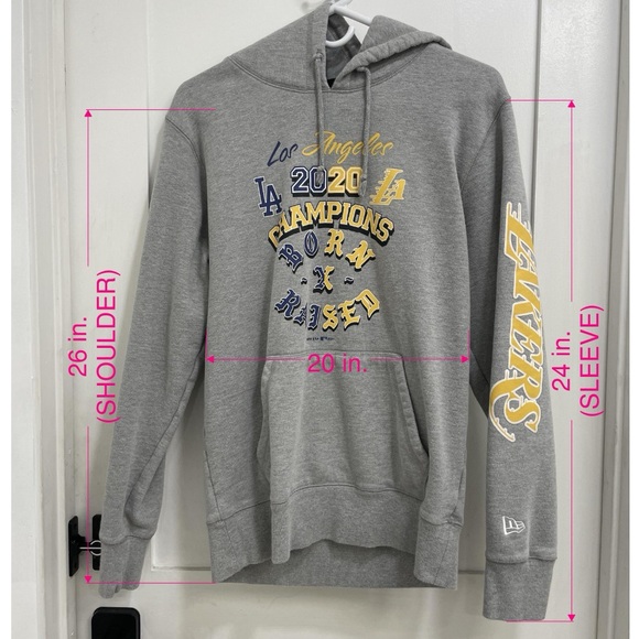Born x Raised : 2020 Los Angeles Lakers Champions Gray Hoodie